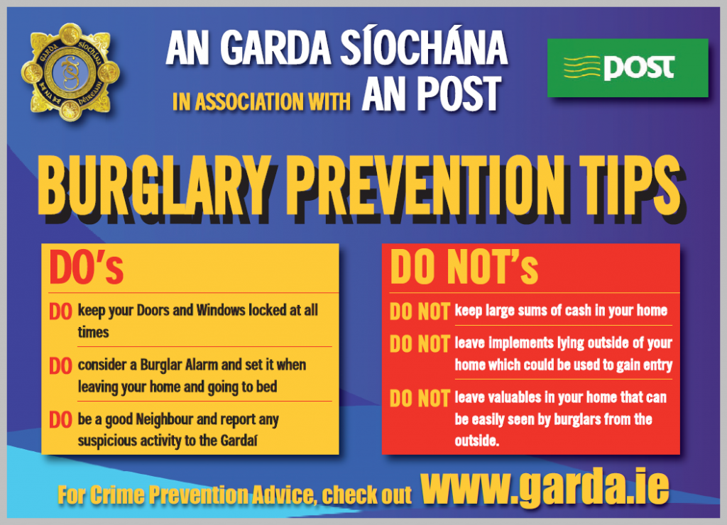 An Garda Siochana / AN POST Burglary Prevention Leaflet