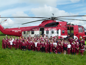Coast Guard Rescue Helicopter Makes Surprise Visit to Kilmurry.