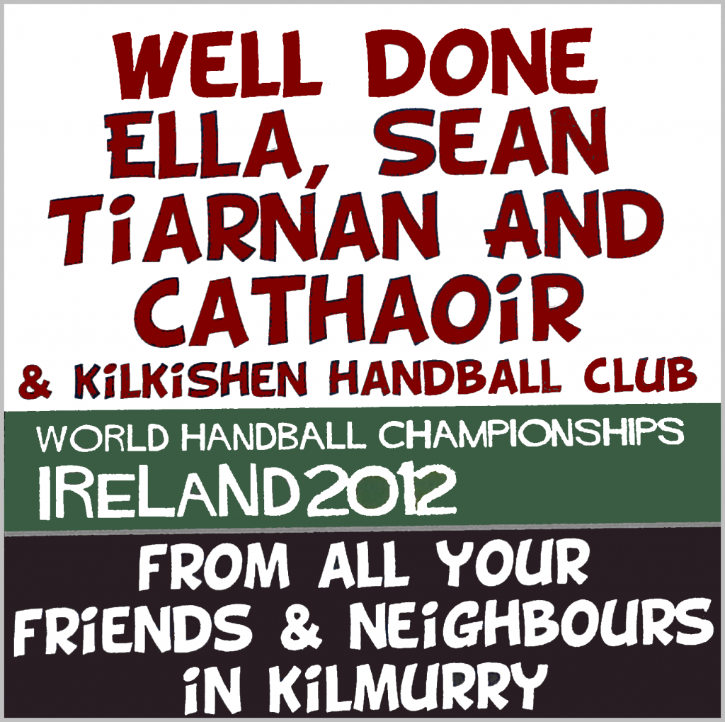 Kilmurry Represented in World Handball Championships in Dublin.